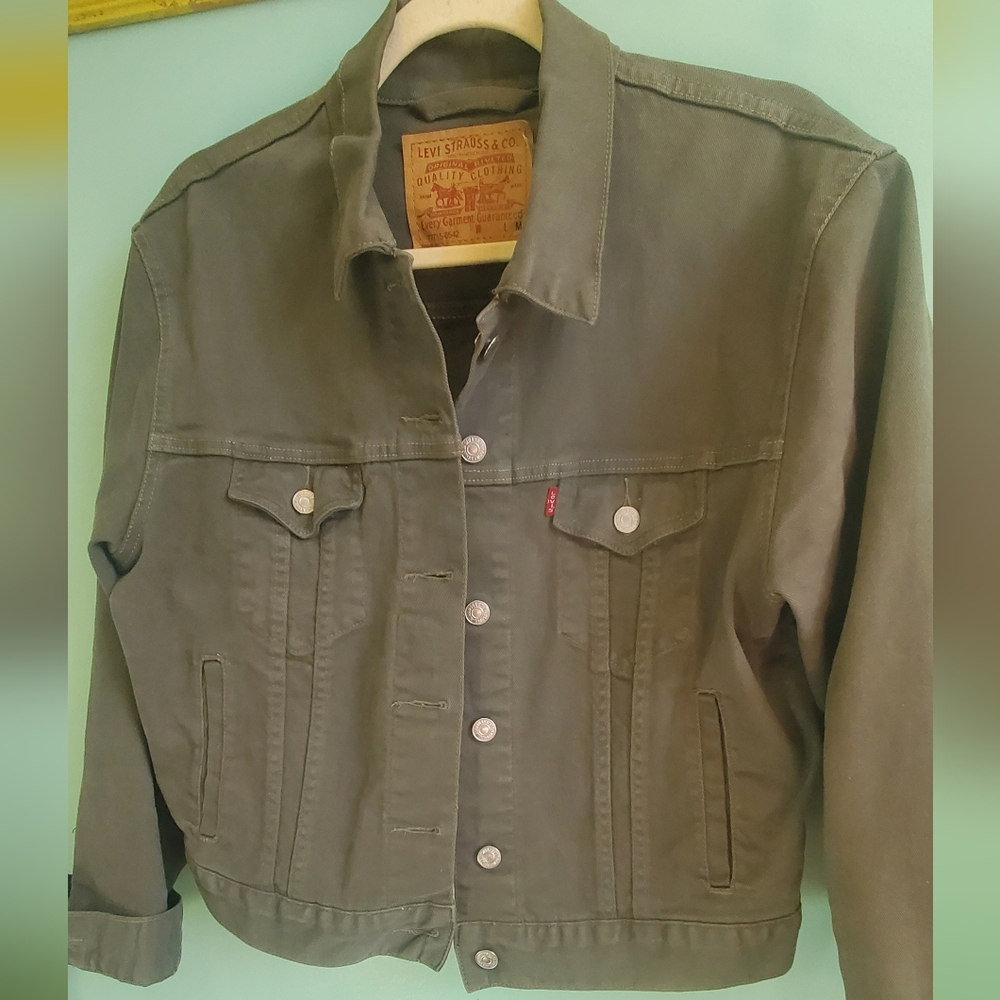Levi's Olive Green Denim Jacket